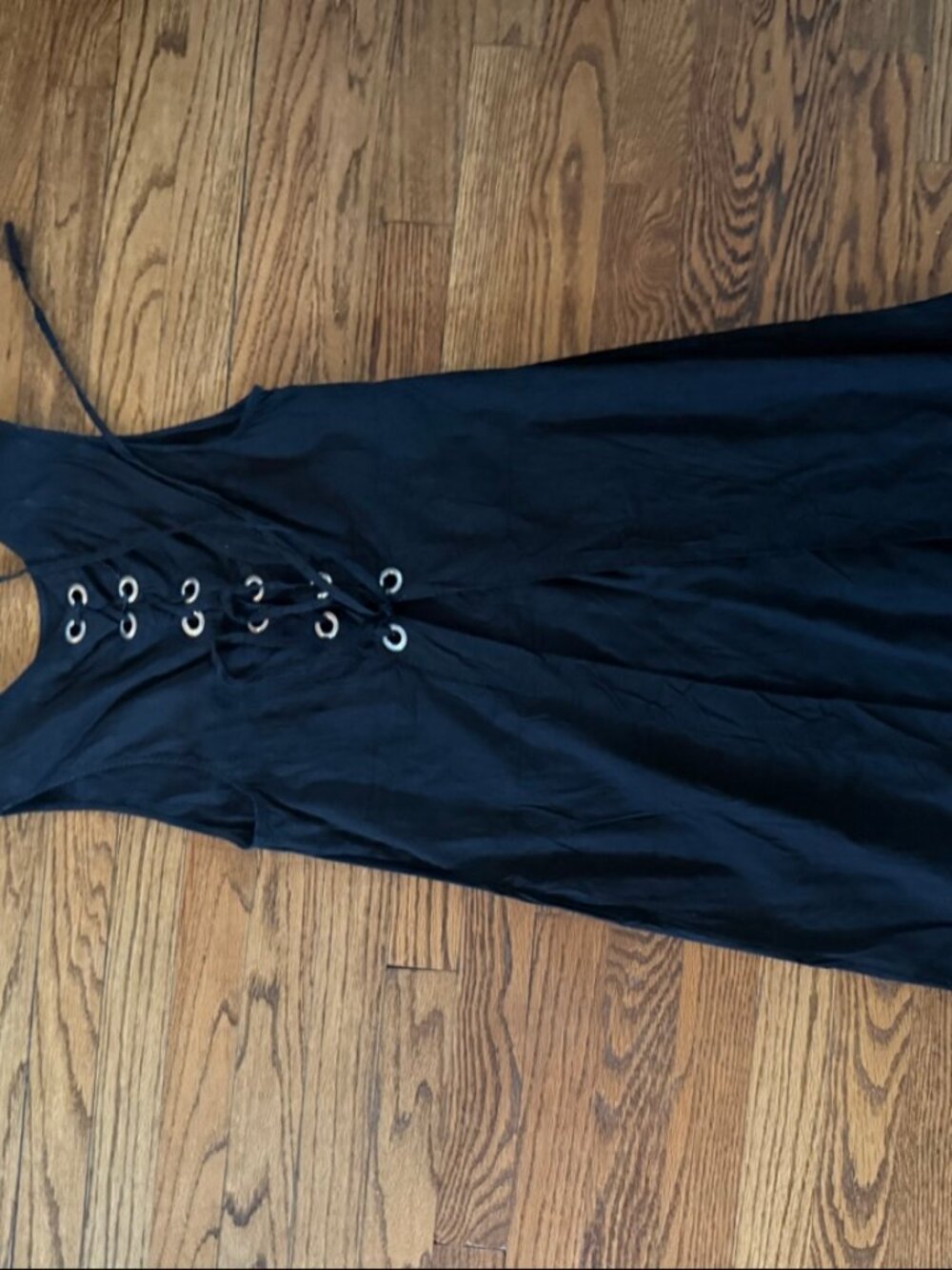 Theory Black Sleeveless Lace-Up Dress Size 8